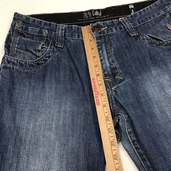 BLUE GURU Jeans Men 36/34 (34x32 actual) Blue Wide Leg Denim Flap Pocket - Picture 16 of 16